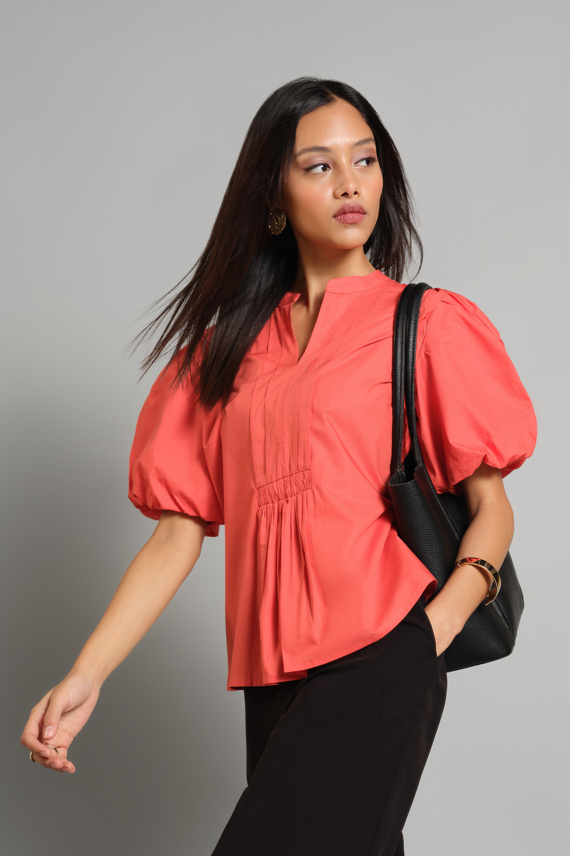 A Coral Dream Top, Orange, image 1